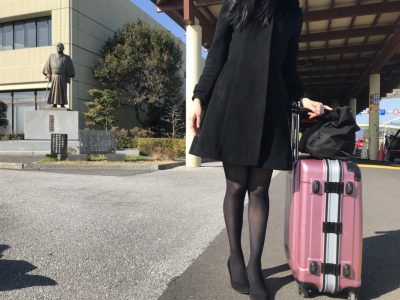 お見送り時に高知空港で撮影